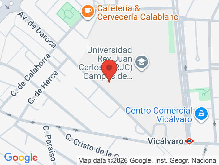Mapa de ubicación de Academia Ática Vicálvaro